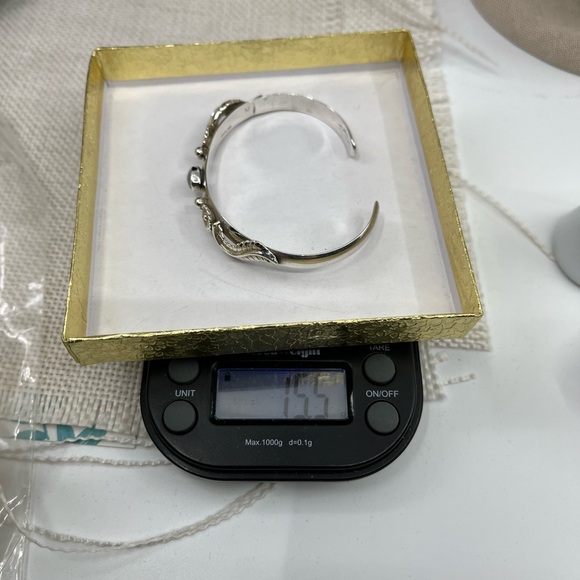 Vintage 90s Sterling Silver Handmade Cuff Bracelet – Florida Keys Design - Picture 15 of 17